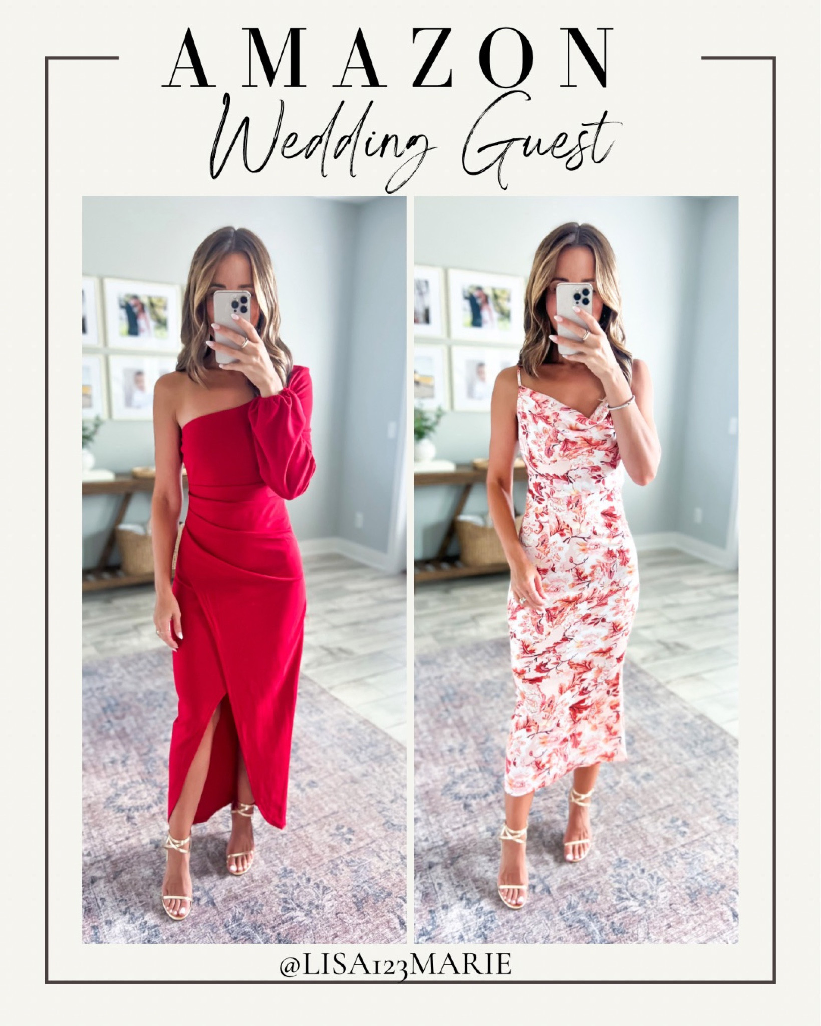 dresses for wedding guest red